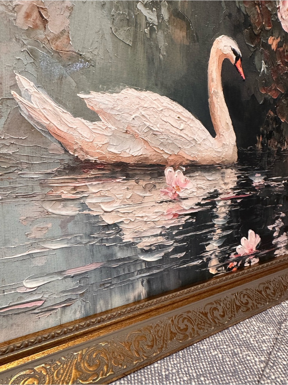 15x15” Swan lake art - Picture 10 of 16